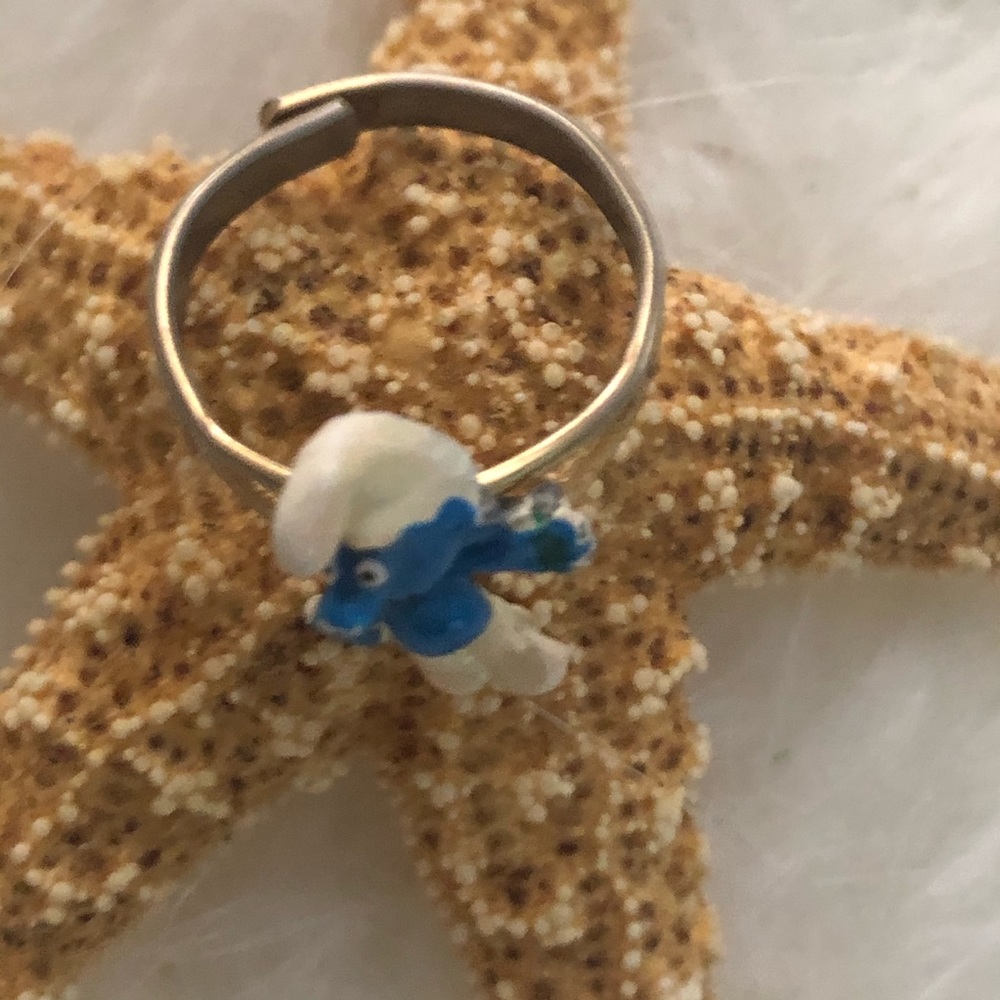 Vintage Collector Child’s Smurf Ring - Gem